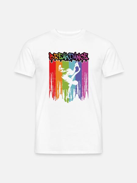 Breakdance Bboy Dancing - Männer T-Shirt - Weiß