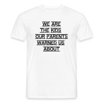 funny saying parents celebrate festival party - Men's T-Shirt - white - Front - AI Model Male 178 dark (178cm)