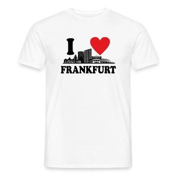 I love FFM - Männer T-Shirt - Weiß - Vorne - AI Model Male 178 dark (178cm)