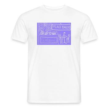 Peace Baker. - Männer T-Shirt - Weiß - Vorne - AI Model Male 178 dark (178cm)