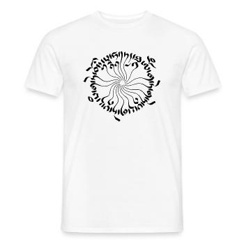 Heart Sutra Tibet - Männer T-Shirt - Weiß - Vorne - AI Model Male 178 dark (178cm)