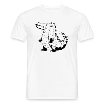 Crocodile Alligator Aligator - Men's T-Shirt - white - Front - AI Model Male 178 dark (178cm)