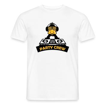 duck party crew 2 - Männer T-Shirt - Weiß - Vorne - AI Model Male 178 dark (178cm)