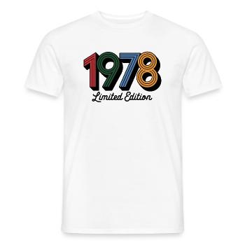 Vintage 1978 limited edition - Men's T-Shirt - white - Front - AI Model Male 178 dark (178cm)
