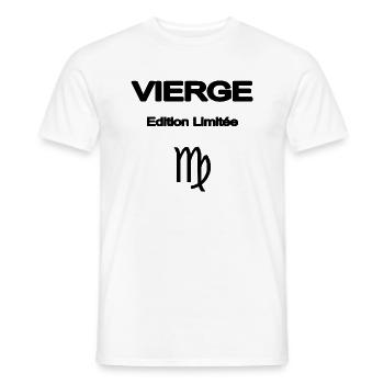 VIERGE ELEGANT ASTRO - T-shirt homme - blanc - Devant - AI Model Male 178 dark (178cm)