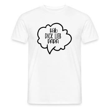 Papa de papa père Fête des pères Chemise premium homme - T-shirt homme - blanc - Devant - AI Model Male 178 dark (178cm)