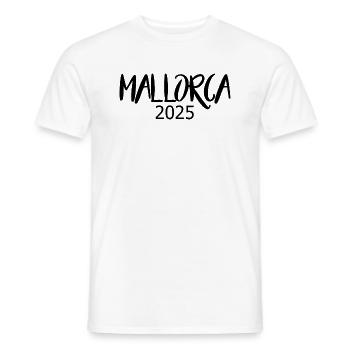 Mallorca 2025 - Men's T-Shirt - white - Front - AI Model Male 178 dark (178cm)