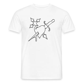 Herzinfarkt - Männer T-Shirt - Weiß - Vorne - AI Model Male 178 dark (178cm)