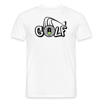 Golf Style - Men's T-Shirt - white - Front - AI Model Male 178 dark (178cm)