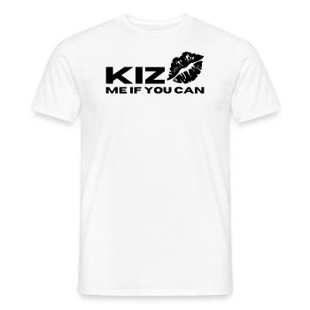 KIZ me if you can KIZOMBA - Men's T-Shirt - white - Front - AI Model Male 178 dark (178cm)