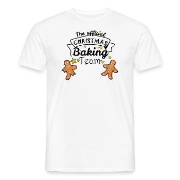 The Official Christmas Baking Team - Männer T-Shirt - Weiß - Vorne - AI Model Male 178 dark (178cm)