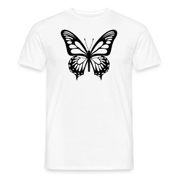 Papillon - T-shirt homme - blanc - Devant - AI Model Male 178 dark (178cm)