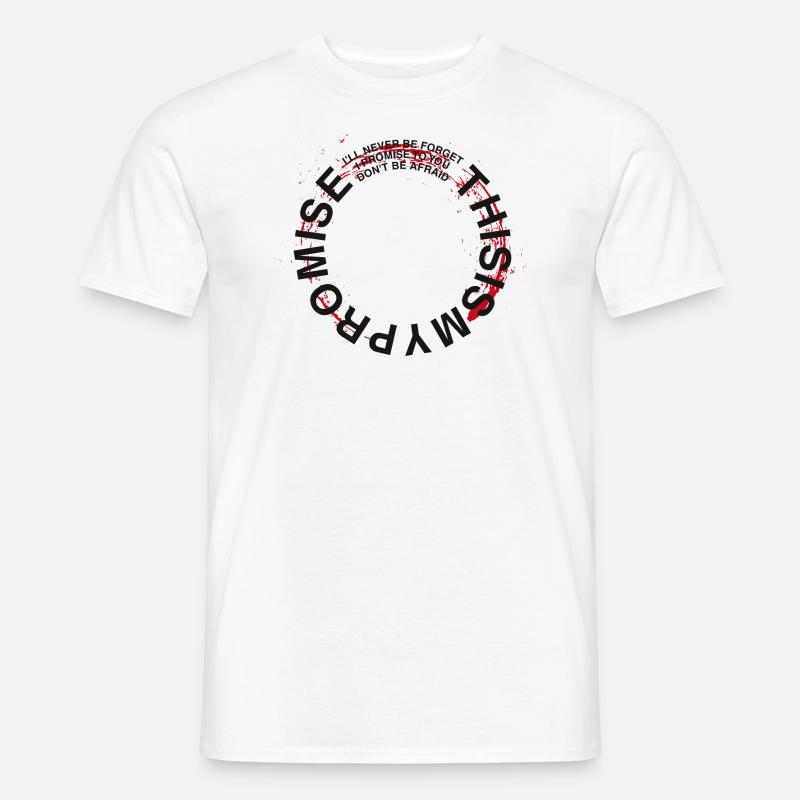 Mein Versprechen a - Männer T-Shirt - Weiß