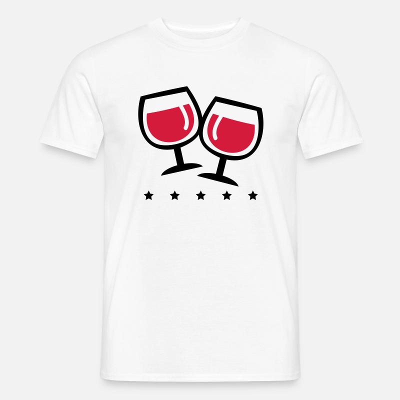 wein_symbol_pp2 - Männer T-Shirt - Weiß