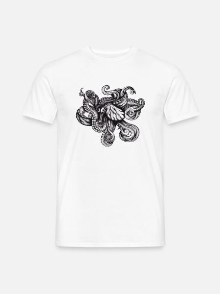 Octopus - Men's T-Shirt - white