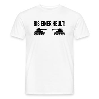 Bis einer Heult Gamer Gaming Geschenk Gamershirt - Männer T-Shirt - Weiß - Vorne - AI Model Male 178 dark (178cm)