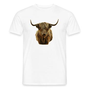 Highlander - Männer T-Shirt - Weiß - Vorne - AI Model Male 178 dark (178cm)