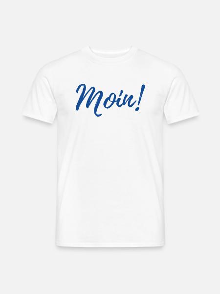 Moin! - Männer T-Shirt - Weiß