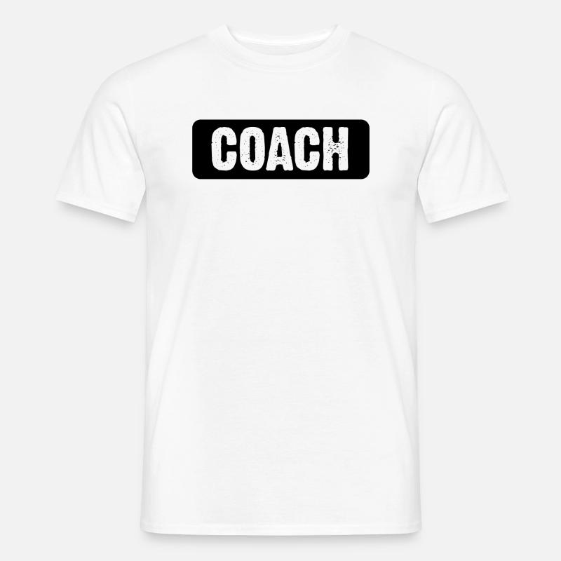 Coach - Männer T-Shirt - Weiß