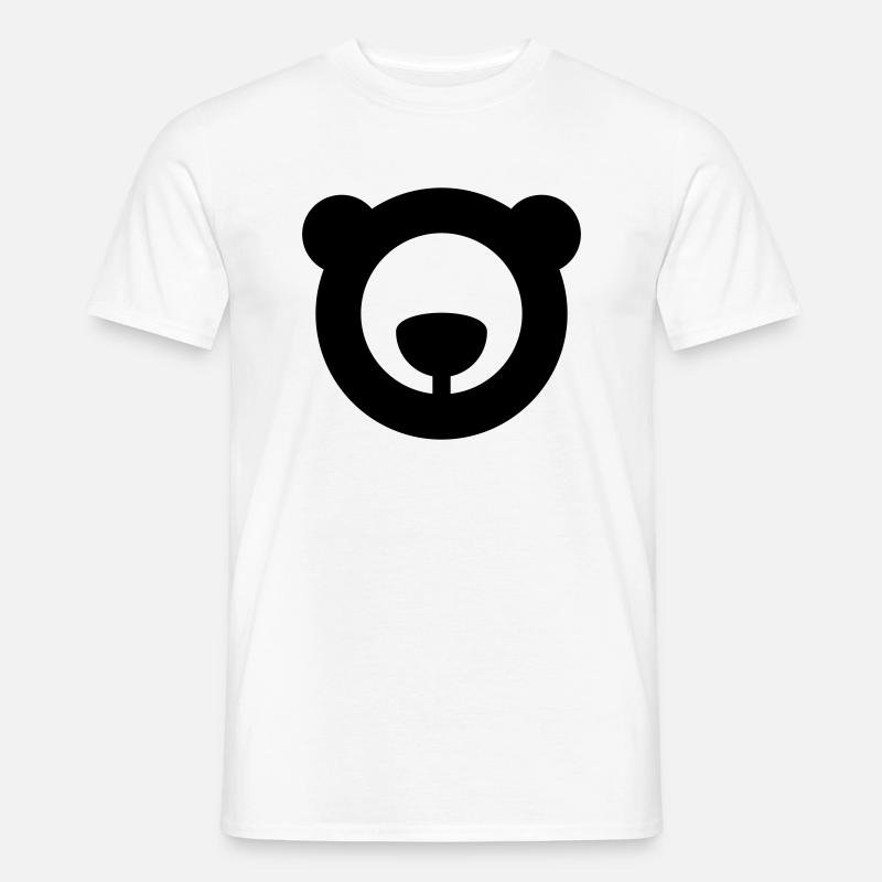 bear logo - Männer T-Shirt - Weiß
