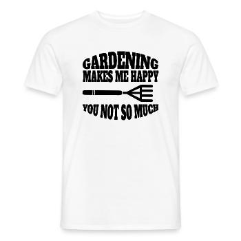 Jardinier Cadeau Jardin Verger Jardinier Amateur - T-shirt homme - blanc - Devant - AI Model Male 178 dark (178cm)