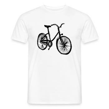 Fahrrad Gekritzel Fahrräder Radfahren Silhouette 6 - Männer T-Shirt - Weiß - Vorne - AI Model Male 178 dark (178cm)