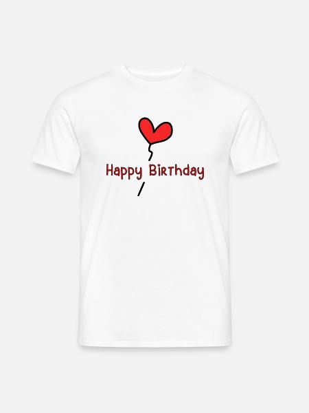 JAHRESTAG. ALLES GUTE ZUM GEBURTSTAG!. ALLES GUTE ZUM GEBURTSTAG!. - Männer T-Shirt - Weiß