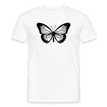 Papillon - T-shirt homme - blanc - Devant - AI Model Male 178 dark (178cm)
