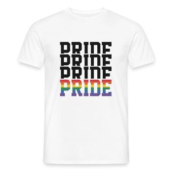 Pride Rainbow Gay Pride - Men's T-Shirt - white - Front - AI Model Male 178 dark (178cm)