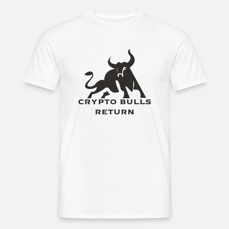 Crypto Bulls return - Männer T-Shirt - Weiß
