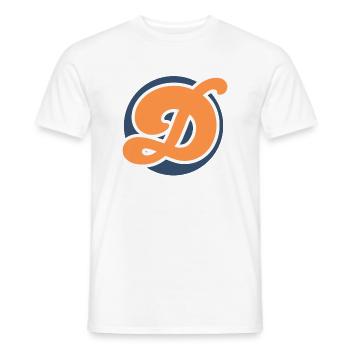 Buchstabe d orange sport - Männer T-Shirt - Weiß - Vorne - AI Model Male 178 dark (178cm)
