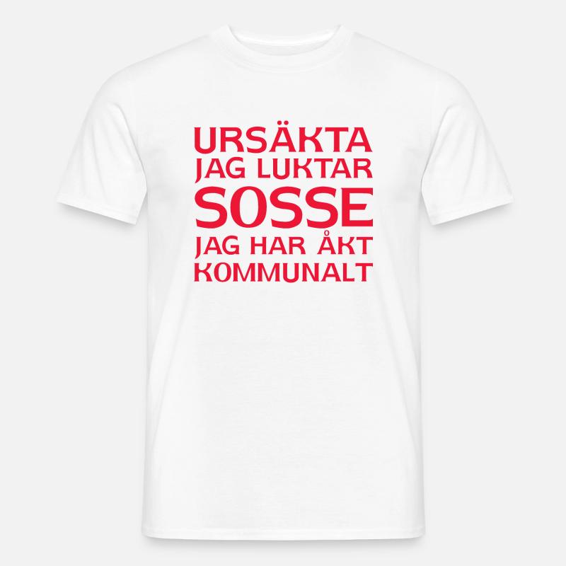 Mi scusi, sento odore di Sosse Sono andato sui mezzi pubblici - T-shirt herr - vit