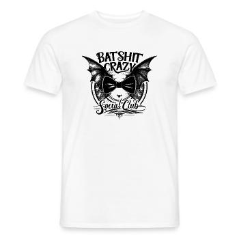 Bat Social Club Funny Halloween Design - Men's T-Shirt - white - Front - AI Model Male 178 dark (178cm)