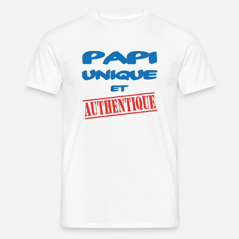 EINZIGARTIGER UND AUTHENTISCHER OPA - Männer T-Shirt - Weiß