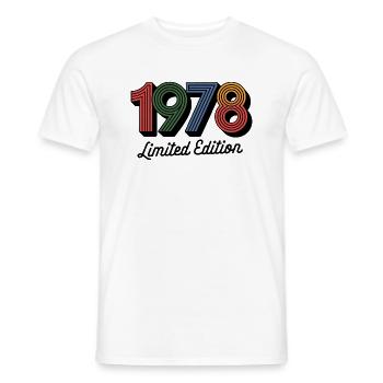 Vintage 1978 limited edition - Men's T-Shirt - white - Front - AI Model Male 178 dark (178cm)