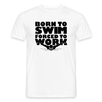 Swimming Water Sports - Men's T-Shirt - white - Front - AI Model Male 178 dark (178cm)
