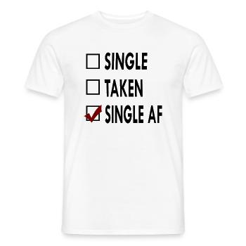 SINGLE noir blancVSINGLE - T-shirt homme - blanc - Devant - AI Model Male 178 dark (178cm)