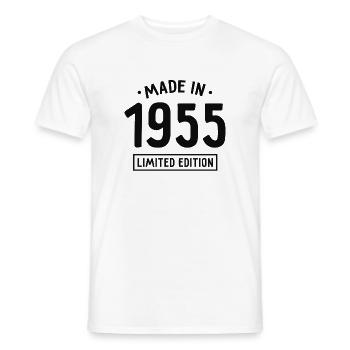 Made in 1955 - Limited Edition - Geburtsjahr - Männer T-Shirt - Weiß - Vorne - AI Model Male 178 dark (178cm)