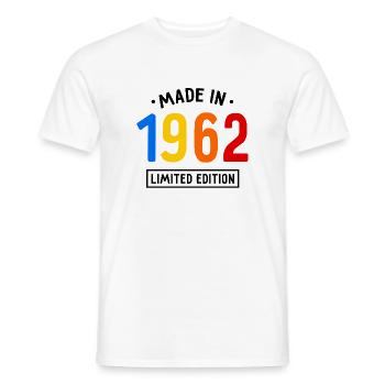 Made in 1962 - Limited Edition - Geburtsjahr - Männer T-Shirt - Weiß - Vorne - AI Model Male 178 dark (178cm)