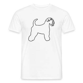 Irish Soft Coated Wheaten Terrier - Männer T-Shirt - Weiß - Vorne - AI Model Male 178 dark (178cm)