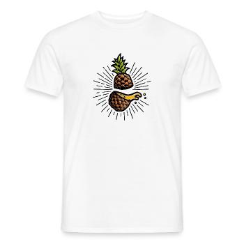 Ananas (heller Hintergrund) - Männer T-Shirt - Weiß - Vorne - AI Model Male 178 dark (178cm)