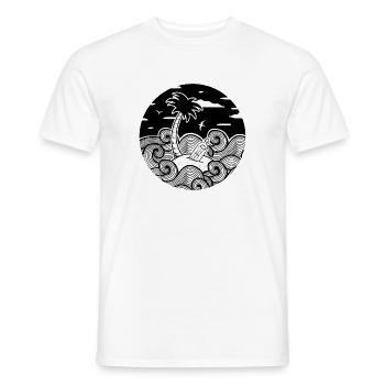 Message dans une bouteille - T-shirt homme - blanc - Devant - AI Model Male 178 dark (178cm)