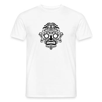 Maori (fond clair) - T-shirt homme - blanc - Devant - AI Model Male 178 dark (178cm)