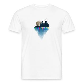 Colorful, artful style T-shirt - Men's T-Shirt - white - Front - AI Model Male 178 dark (178cm)