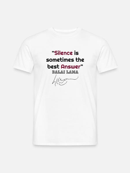 Dalai Lama, Citations de Dalai Lama, citations célèbres, cool - T-shirt homme - blanc