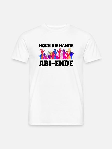 ABI 26 - ABITUR 2026 - HOCH DIE HÄNDE ABI-ENDE - Männer T-Shirt - Weiß