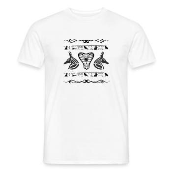 Egypt Symbols, egypt, egypt Hoodies, egypt T Shirt - Men's T-Shirt - white - Front - AI Model Male 178 dark (178cm)
