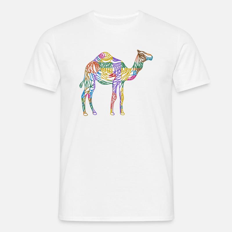 Kamel - Männer T-Shirt - Weiß