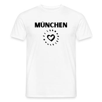Munich - T-shirt homme - blanc - Devant - AI Model Male 178 dark (178cm)
