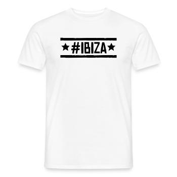 #Ibiza - T-shirt homme - blanc - Devant - AI Model Male 178 dark (178cm)